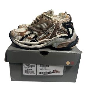 Balenciaga Runner Track Sneakers Platform Gold Black IT36 W36 Women Trainers